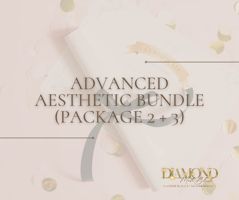 ADVANCED AESTHETIC BUNDLE (PACKAGE 2 + 3) PLATINUM TRAINING PACKAGE (Foundation Dermal Fillers, Advanced Dermal Fillers, Russian Volume Lips Masterclass, Foundation Anti-Wrinkle, Advanced Anti-Wrinkle, Skin Boosters) - Image 1